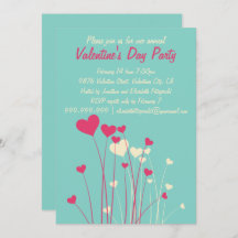 Fleurs de coeur d'amour modernes Valentines