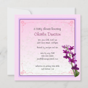 Invitation Fleurs de dandrabium