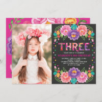 Fleurs de fêtes mexicaines 3e Filles Photo d'anniv