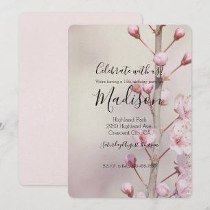 Invitation Fleurs de fleurs de cerisier