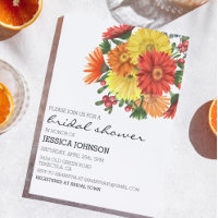 Fleurs de gérbera daisy pour douche de mariée 
