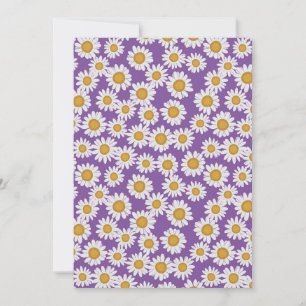Invitation Fleurs de marguerite ditsy