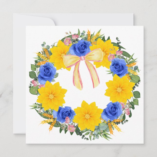 Invitation Fleurs de mariage germinales Merci vectoriel flora (Devant)