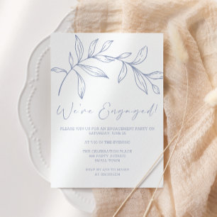 Invitation Fleurs de périwinkle Boho Party