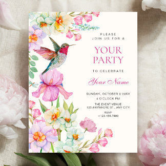 Invitation Fleurs de printemps en fleurs