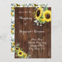 Fleurs de soleil de campagne mariages