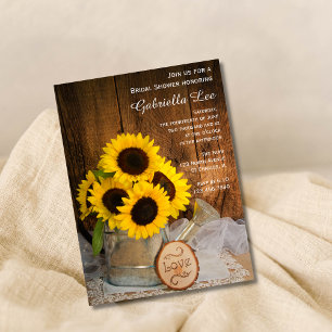 Invitation Fleurs de soleil et arrosage de jardin peuvent Fêt