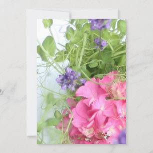 Invitation fleurs d'été