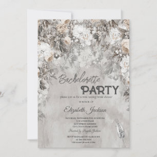 Invitation Fleurs d'hiver Wonderland Bachelorette