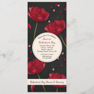 Invitation Fleurs d'invitation d'amour