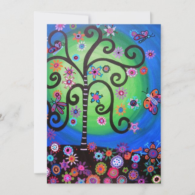 INVITATION FLEURS DU BAR/BAT MITZVAH DE LA VIE (Devant)