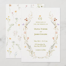 Fleurs du jardin Mariage botanique
