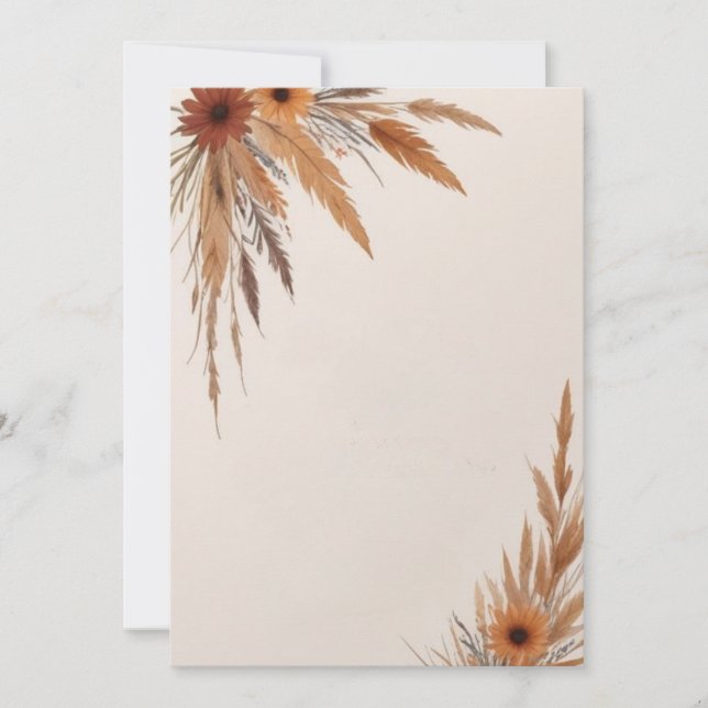 Invitation Fleurs et herbes vierges (Devant)