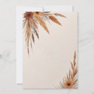 Invitation Fleurs et herbes vierges