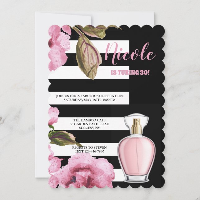 Invitation Fleurs et parfums (Devant)
