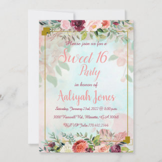 Invitation Fleurs Jardins