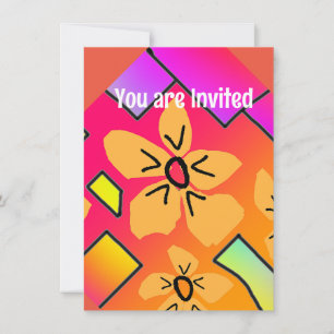 Invitation Fleurs Jaunes