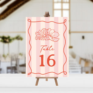 Invitation Fleurs Mariage en bande rose