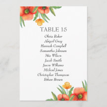 Fleurs orange. Mariage dans le jardin