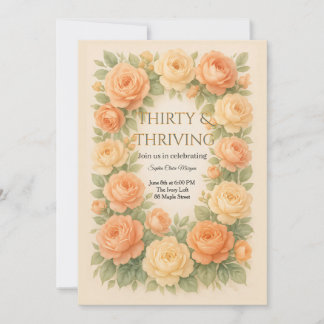 Invitation Fleurs pastel en fleurs