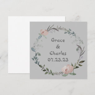 Invitation Fleurs Personnalisées Raisins de Vin Rouge Blanc