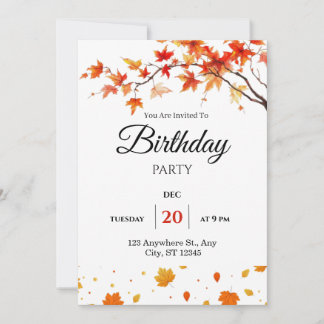 Invitation Fleurs printanières de fête d'anniversaire invitat