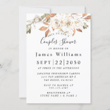 Fleurs sauvages, Boho Floral Bridal Douche Invitat