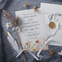Fleurs sauvages Mariage élégant moderne budget Cod