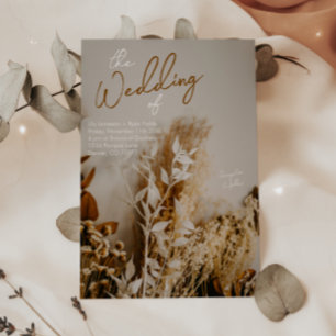 Invitation Fleurs séchées Rustiques Boho modernes