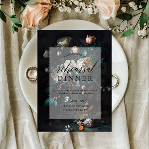Invitation Fleurs Sombres et Maussades Dîner de Répétition No