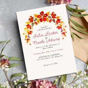 Invitation Fleurs tropicales d'hibiscus brûlées Photo de mari
