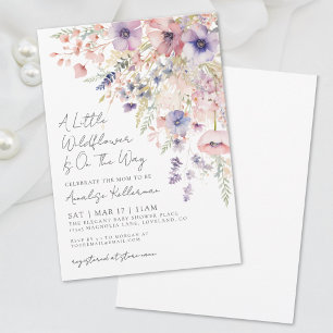 Invitation Fleurs Un Petit Baby Shower Champêtre