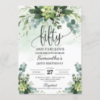 Fleurs vertes succulentes feuilles 50e anniversair