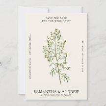 Fleurs Vintage pour Sauvegarder la Date