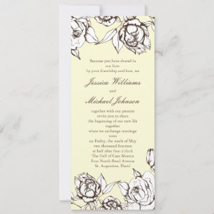 Invitation Fleurs Vintages