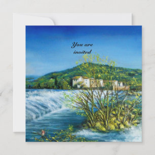 Invitation FLEUVE ARNO ,PAYSAGE DE FLORENCE TOUSCANE Invite