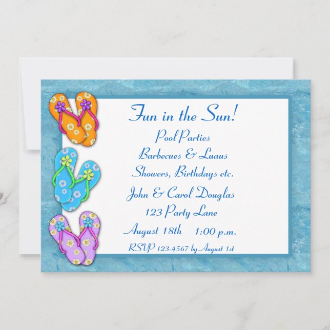 Invitation Flip-Flops (Devant)