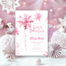 Flocon de neige Aquarelle hiver ONE derland Annive