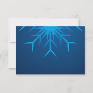 Invitation flocon de neige brillant