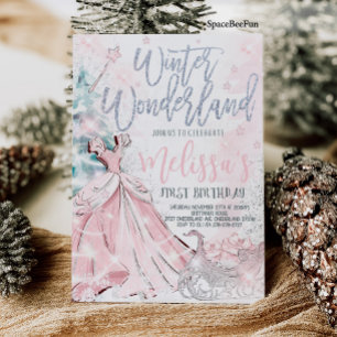 Invitation Flocon de neige pour une fête Hiver mer