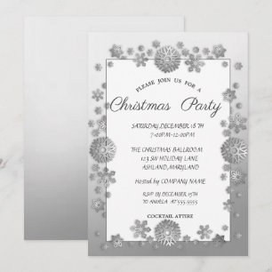 Invitation Flocons d'Argent, Cadre de la Soirée de Noël d'Ent