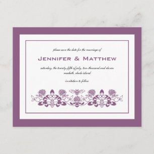 Invitation Flora Bee Enregistrer la date annonce