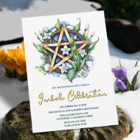 Flora Pentacle Neige & Fleurs Wiccan Imbolc Party