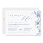 Floral Bleu La Nuit Avant Le Dîner De Répétition