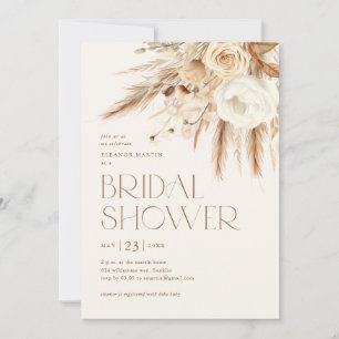 Invitation Floral Boho Desert Beach Fête des mariées