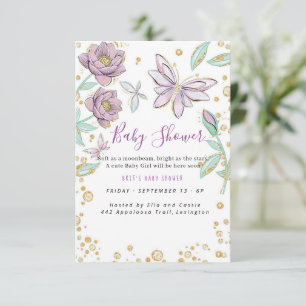 Invitation Floral Elegant Babyshower 