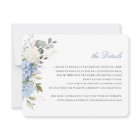 Floral Elegant Blue Hydrangea Détails sur la végét