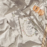  Floral Fleur sauvage moderne tout en un Mariage