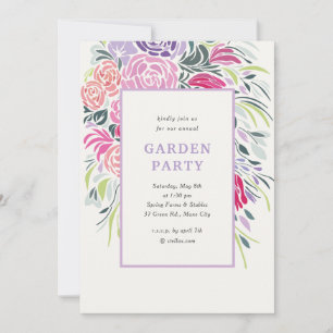 Invitation Floral Frame Party