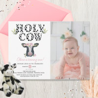 Floral Girl Holy Cow photo d'origine